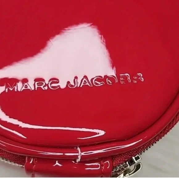 MARC JACOBS TikTok Famous 4" Red Patent Leather Cross Body Mini Round Purse NWT - Picture 6 of 6